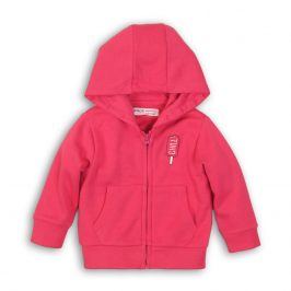 Mikina dívčí celopropínací fuchsia 86/92