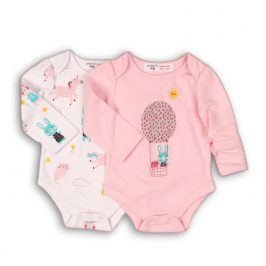 Body kojenecké 2pack růžová 56/62